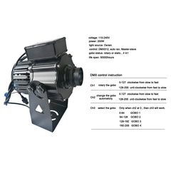 4 GOBOs rotate DMX projector