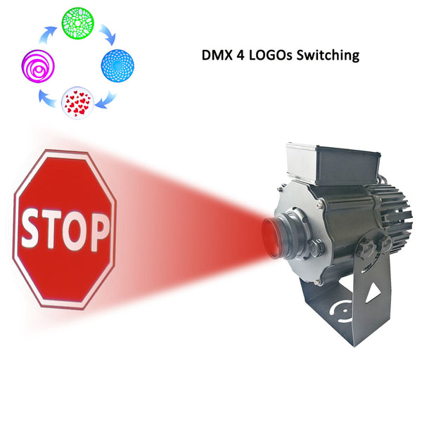 4 GOBOs rotate DMX projector